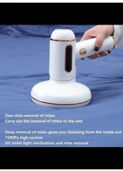 Wireless UV Mite Vacuum Cleaner 7500Pa Suction Dust Mite with UV LAMP Can Eliminate 99.99% of Bacteria And Dust Mites For Mattresses,Pillows,Sofas,Green (White)
