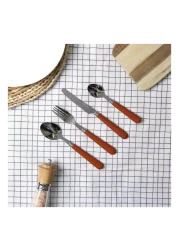 Home Deco Factory M8 Coloured Inox Stainless Steel Cutlery Set 24 PCS