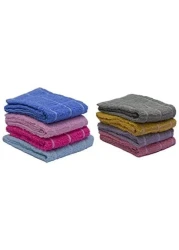 Lushh Set of 8Pcs Highly Absorbent Terry Kitchen Towel 40x60 cm Multipurpose Kitchen Towel for Drying, Cleaning, Cooking and Baking.