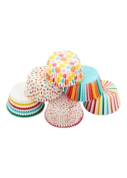 ويلتون أكواب خبز قياسية مزخرفة بخطوط منقطة ، 150 قطعة