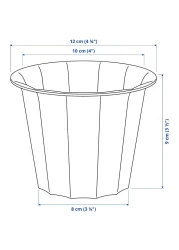 Plant Pot In/Outdoor Grey 9cm