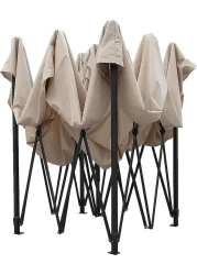 Yulan Outdoor Gazebos, Heavy Duty Fully Waterproof Pop Up Gazebo With 4 Side Walls And Accessory Pack, Beige, F006-0365 (3X4.5)