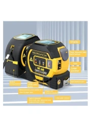 3-in-1 Laser Rangefinder with 5m Tape Measure &amp; LCD Backlight Display &ndash; Digital Distance Meter for Area &amp; Volume Measurements, Building &amp; Surveying Equipment
