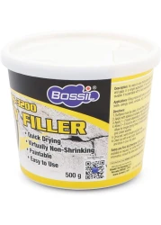 Bossil All-Purpose Putty, Putty Filler, Spackling For Drywall, Quick Drying, Designed For Interior And Exterior Home Use, Paintable, Permanent, Non-Shrinking, 500G