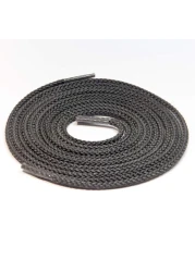 IRONLACE Unbreakable Round Bootlaces Indestructible Waterproof Fire Resistant Boot Shoe Laces 1500Pound Breaking StrengthPair Black 54Inch 32mm Diameter 1Pair