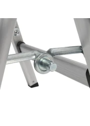 Camco Folding Metal Step Stool Perfect for Hard to Reach Areas in Kitchens and Closets Great as a Truck Stool Folds for Easy Storage 43672 SilverOne Size