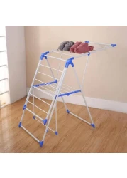 Laundry Cloth Drying Stand, Home Cloth Dryer Stand, Stainless Steel Cloth Drying Rack Stand, Foldable Clothes Drying Rack For Indoor And Outdoor, Stainless Steel Cloth Dryer Hanger Stand