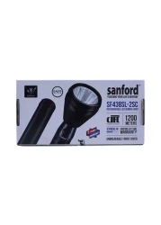 Sandford Rechargeable 2SC Flashlight With Battery Black
