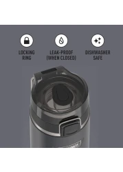 THERMOS ICON SERIES Stainless Steel Water Bottle with Spout 24 Ounce Granite Vacuum Insulated Water Bottle with Lid