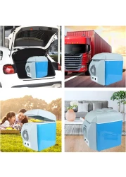 Velaurs 12 Volt Car Refrigerator, 7.5L Portable Freezer Low Noise Mini Electric Compressor Cooler Warmer With Thickened Inner Liner Car Fridge For Camping, Outdoor, Vehiclel, Travel, Home, Party