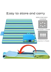 Lchkrep Picnic Blanket Beach Blankets 80x57 Large Sandproof Waterproof Camping Portable Travel Blanket Play Mat for Outdoor Indoor Family Beach Park GrassHiking Music Festival