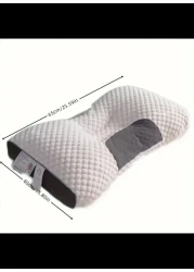 Radiotronics New White 3D Stereoscopic SPA Massage Pillow Partition Assists Sleep and Neck Protection Pillow Knitted Cotton Pillow Core