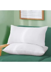 Krude 100% Cotton 900Grm Hollow Siliconized Fiber Press Pillow 1Pc Cotton, White 50X75cm