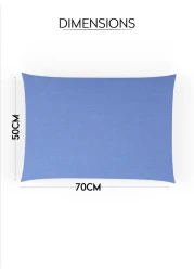 Parry Life Set Of 2pcs Pillow Case/Cover/Protector, All-Weather, 144TC Microfiber Poly-Cotton, Soft, High-Quality Stitching, 50 x 70 Centimeters, Made in UAE