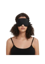 Alaska Bear Sleep Mask Silk Eye Cover with Contoured Padding for PressureFree Comfort Washable Sleeping Eyeshade Black