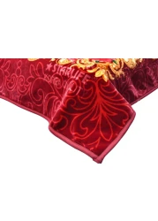 STARLIFE Premium Quality Embrossed Super Soft Royal Double Ply Blanket 100% Polyester 14 LBS 220X240CM