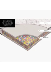 Comfy Portable White Knitted 180x90x7cm Medicated Folding Mattress with Black Border