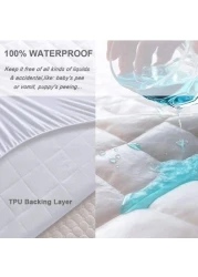 Luna Home-1 PC King Sizes Mattress Protector, Waterproof, 360&deg; Deep Pocket.