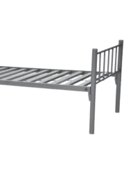 Galaxy Design Heavy Duty Single Steel Bed Silver Color - Size (L x W x H) 190 x 90 x 70 Cm Model - GDF-49MH.