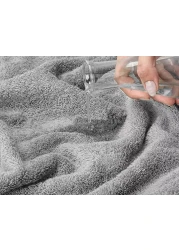 Safi Plus Luxury Hotel Quality 100% Turkish Genuine Cotton Towel Set, 2 Bath Towels 2 Hand Towels 2 Washcloths Super Soft Absorbent Towels for Bathroom &amp;amp; Kitchen Shower - Navy Blue