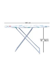Ironing Board - Smooth and comfortable ironing, Non-Slip Feet 107cm x 36cm - Petals