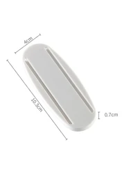 Generic Punch Free Plug Sticker Surge Protector Wall Mount Fixing Device Self Adhesive Power Plug Cable White 10.2*0.7*4cm