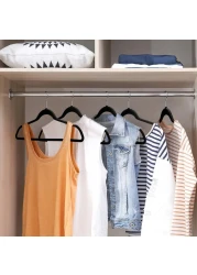 Velvet non-slip Suit Clothes Hangers,360&deg; rotating hook (50pc, Pink)