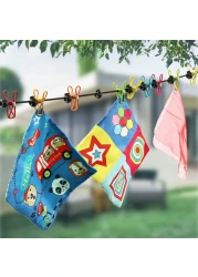 Retractable Portable Clothesline for TravelClothing line with 12 Clothes Clips for Indoor Laundry Drying lineOutdoor Camping Accessories