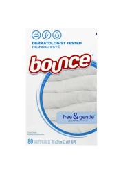Bounce Free and Gentle Fabric Softener Dryer Sheets, 80 Count