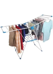 Heavy Duty Laundry Cloth Drying Stand, Home Cloth Dryer Stand, Stainless Steel Cloth Drying Rack Stand, Foldable Clothes Drying Rack for Indoor and Outdoor, Stainless Steel Cloth Dryer Hanger Stand