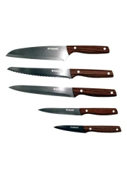 Winsor Stainless Steel Chef Knife Block Set 5 PCS