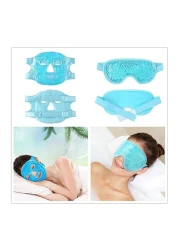 Gel Beads Face and Eye Masks Kit Hot Cold Mask Cooling Ice Heat Facial Eye Pack Therapy with a w