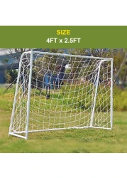 YALLA HomeGym Soccer Goal Net 4ft x 2.5ft, Outdoor Backyard Football Goal Post Net, Portable Soccer Goal Net