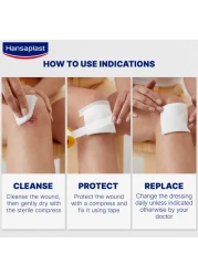 Hansaplast Fixation Tape, Strong Adhesion, Hand-Tearable, 5m x 2.5cm