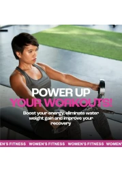 MMUSA Creatine Pre-Workout For Women, Instant Energy, Stronger, Leaner, Burns Fat, Boosts Atp Power, Stamina, Toning, Weight Training, Muscle And Fitness, Builds Core Strength, Cherry Flavor