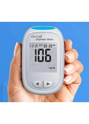 On CallExpress Voice Blood Glucose Monitor Meter Only Includes On Call Express Voice Meter Carrying Case Log Book