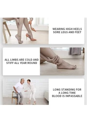 EMS Leg Reshaping Foot Massager - Full Automatic Massage Foot Circulation Massager Machine 9 Intensity Levels,Folding Portable Muscle Stimulatior Massage Mat with USB Rechargeable