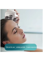 Electric Head Massager - Cordless Hair Scalp Massager with 6 Kneading Massage Nodes ,Handheld, Rechargeable, Waterproof, Promotes Hair Growth, Stress Relief, and Deep Relaxation