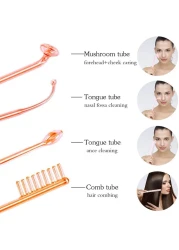 Feengg High Frequency Machine Electric Therapy Device, Portable Handheld Electrotherapy Comb, Current Bar For Hair Growth Facial Acne Repaired Massager