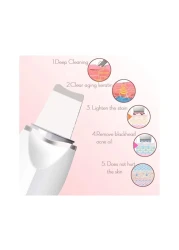 Ultrasonic Deep Facial Clean Machine Skin Scrubber Blackhead Removal Pimple Extractor and Super Micro Bubble Beauty Instrument, USB Rechargeable Water Microdermabrasion Device, Vacuum Suction Facial P