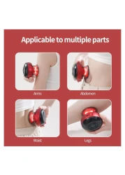 3-in-1 Vacuum Therapy Cupping Therapy Set, Cellulite Massager Machine &amp; Gua Sha Tool, 12-Level Suction &amp; Temperature Control, Smart Cellulite Remover for Pain Relief
