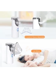 Portable Nebulizer for Adults &amp; Kids &ndash; Handheld Mesh Ultrasonic Inhaler Personal Steam Vaporizer for Asthma, COPD, Breathing Treatments Quiet &amp; Lightweight for Travel