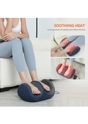 Foot and Calf Massager with Heat &ndash; Kneading and Rolling Massage for Neuropathy, Blood Circulation, and Relaxation Leg, Calf, and Arm Wellness Massager