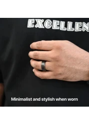 SEEKEN Gravity Ring Gen 1 Fitness Tracker Health Monitoring Touch Control Fashionable Stylish Smart Ring Premium Design.