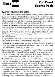 Theramed Gel Ice Pack Beads Dual Sided Reusable Hot Cold Pack Ice Pack For Back Arm Knee Shoulder Elbow