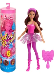 Barbie Color Reveal Doll &amp; Accessories, Ballerina Series, 6 Unboxing Surprises Include Color Change, Inspired by Balletcore (Styles May Vary)
