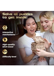 GStorm Orbital Mystery Wooden Puzzle Box - Holiday Ramadan Decorative Small Birthday Gift Box - Surprise Party Favor Box for Sweets, Treats, Candy - Love Wedding Souvenirs for Guests