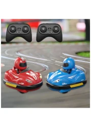 Remote Control Cars Set of 2 for Kids RC Ejecting Bumper Cars with LED Lights &amp; Sound, Rechargeable 2.4 GHz Battle Stunt Cars, Ejecting RC Race Car Toddler Toys