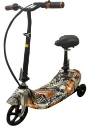 Top Gear Electric Scooters Adult Scooter TG 25, 250W Brushless Motor, Max Speed 6-8KM/h Drive, 200X50PU Wheel, Folding Commuting Scooter 24V 5AH, Orange