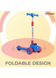 Top Gear Kids Scooter TG 865 &ndash; 3-Wheel Foldable Kick Scooter Lightweight Push Scooter for Ages 3-12 - Red